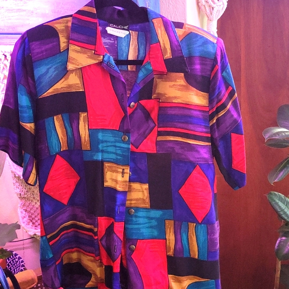 Colorful Vintage Blouse